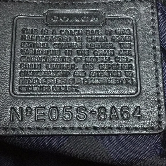 Black leather Coach purse - Picture 4 of 5